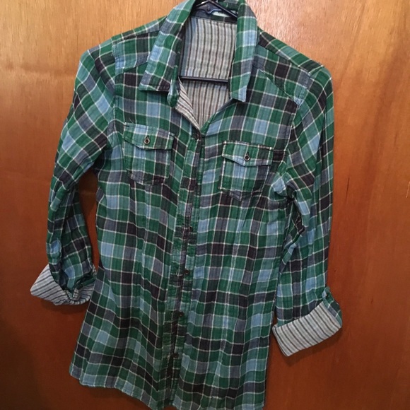 Maurices Tops - Maurice’s size medium blue plaid shirt